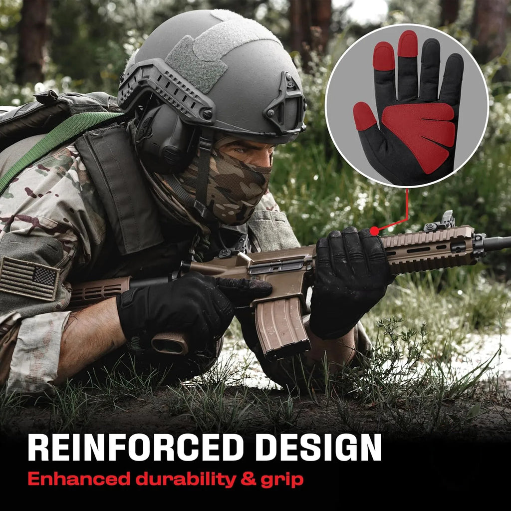 Tactical Gloves Men Touchscreen Motorcycle Gloves for Sports Motorcycle Cycling Tactical Airsoft Paintball Hunting Hiking