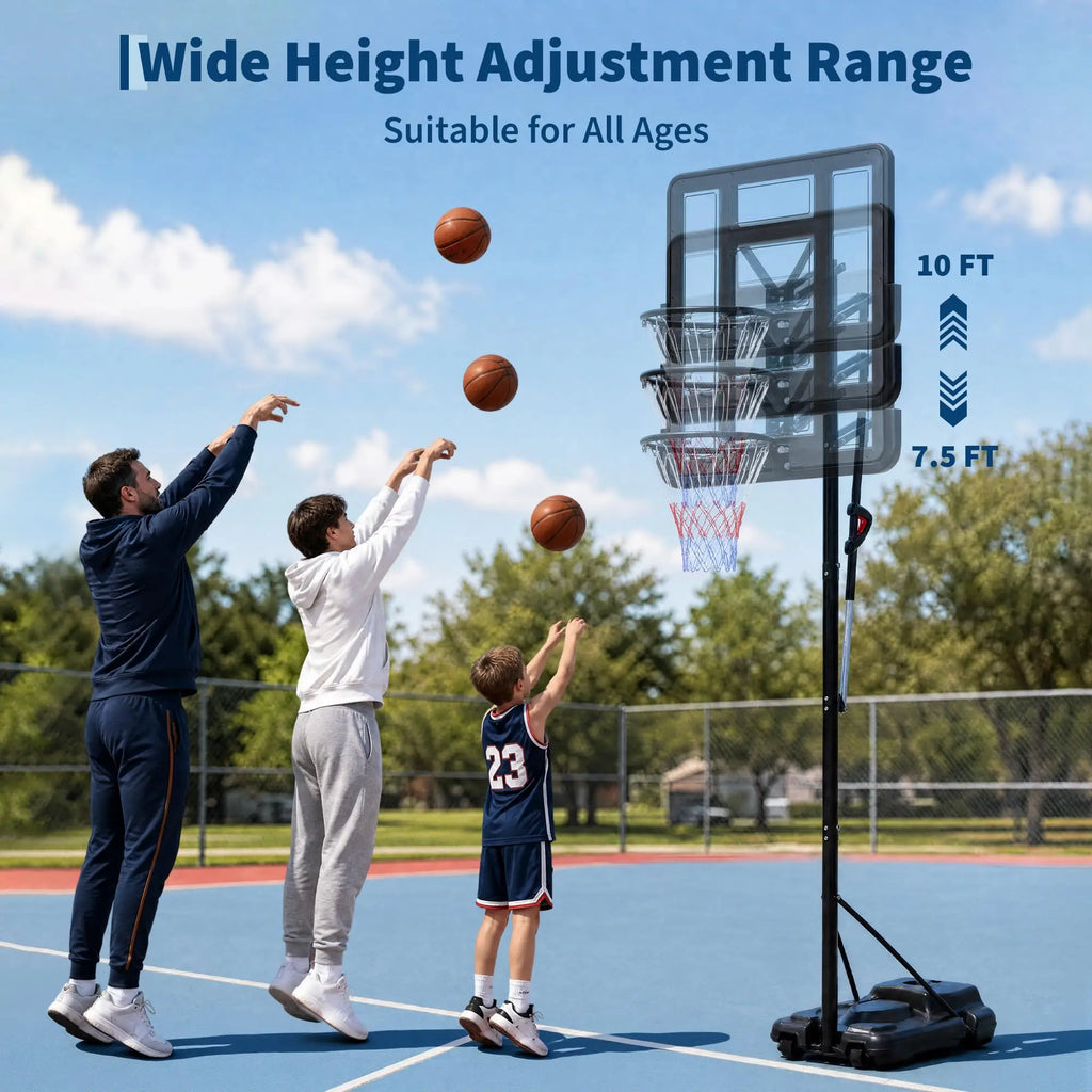 Portable Basketball Hoop Outdoor 7.5-10FT
