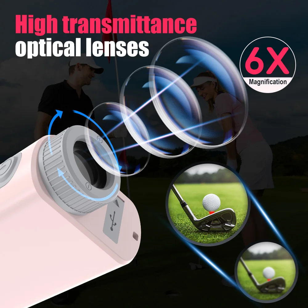 1200 Yards Golf Rangefinder 6X