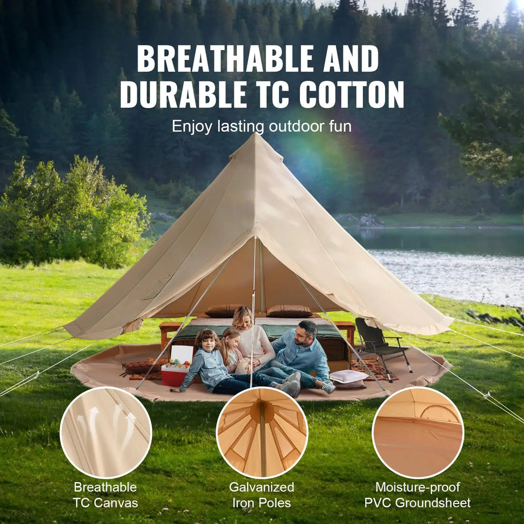 12 Person Canvas Camping Bell Tent
