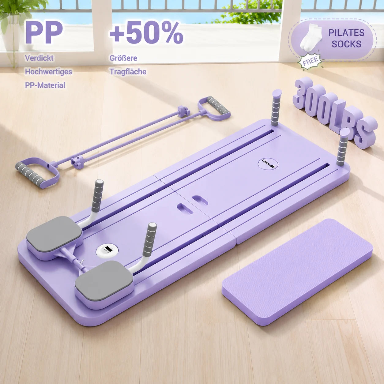 Multifunctional Pilates Board with Count Timer