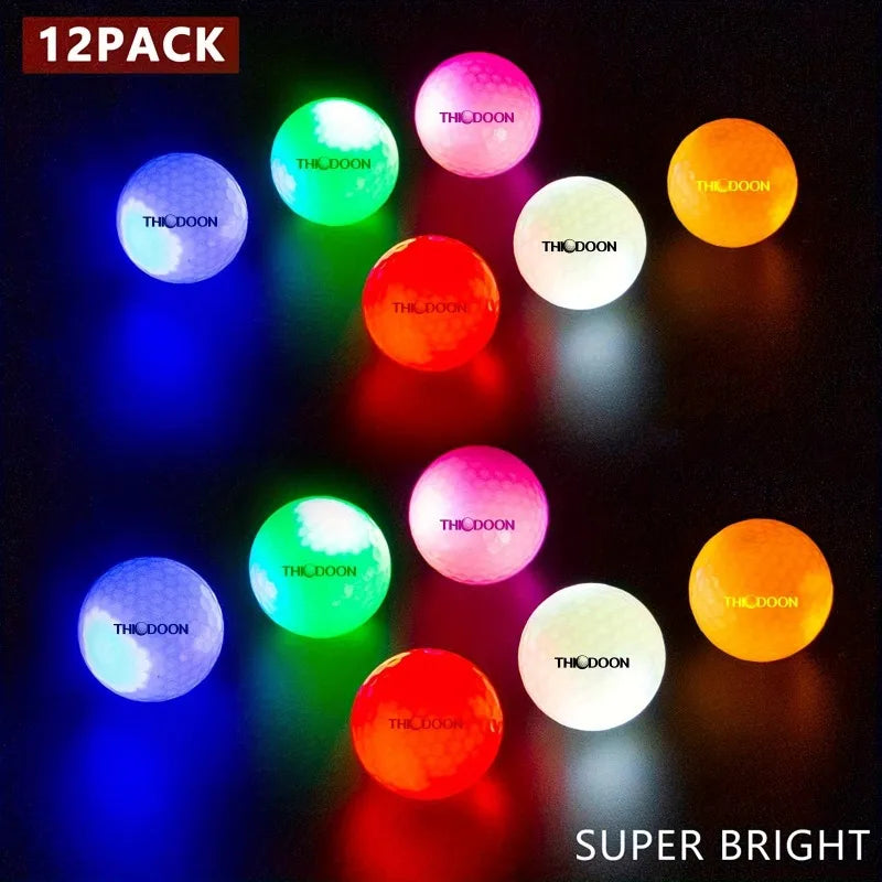 12 Pack of Luminous Golf Balls Tha