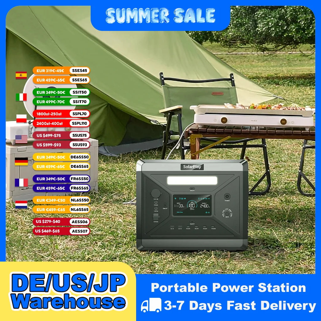 Portable Power Station 2160WH LiFePO4