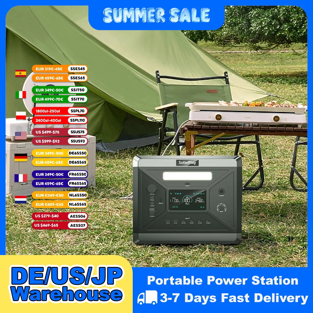 Portable Power Station 2160WH LiFePO4