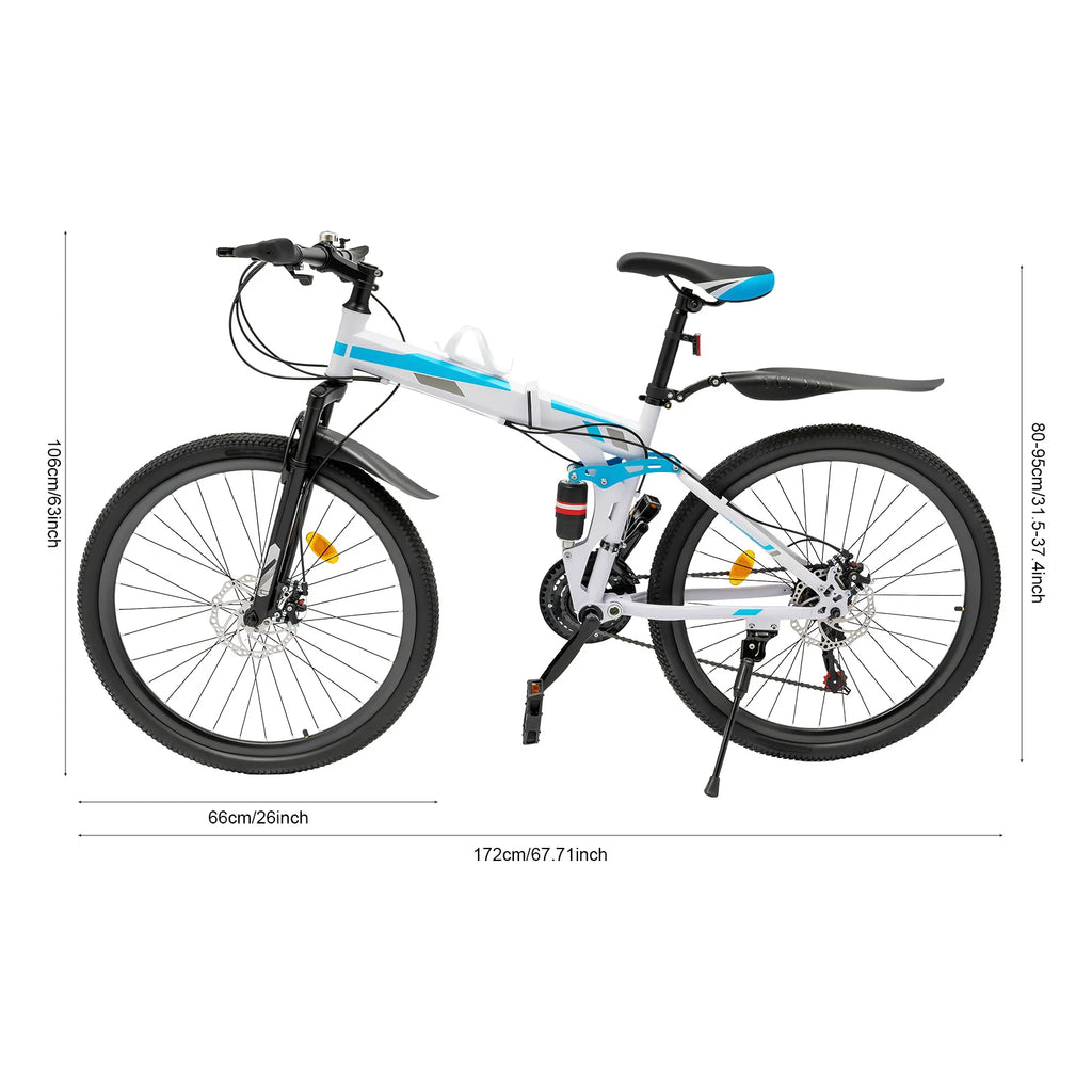 5.64 * 3.48 Ft Mountain Bike 21 Speed
