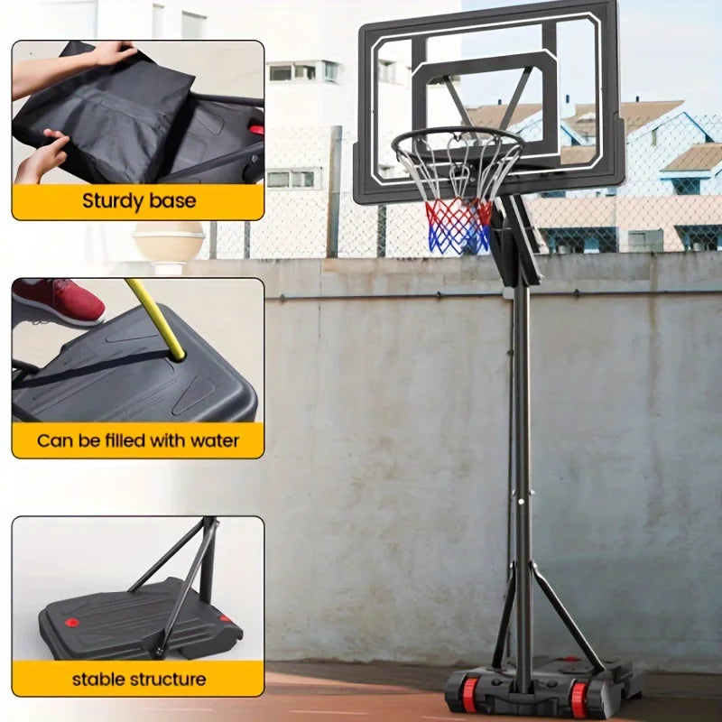 Outdoor Basketball Hoop/Backboard 5.5-9.5 Feet