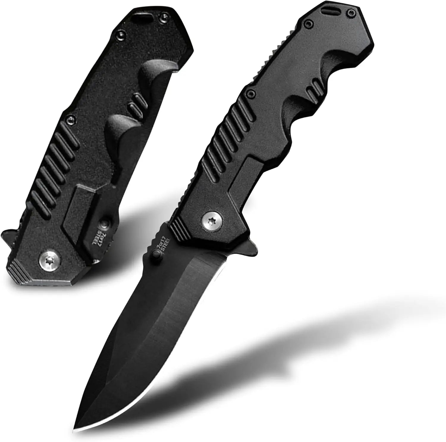 Folding pocket knife with pocket clip