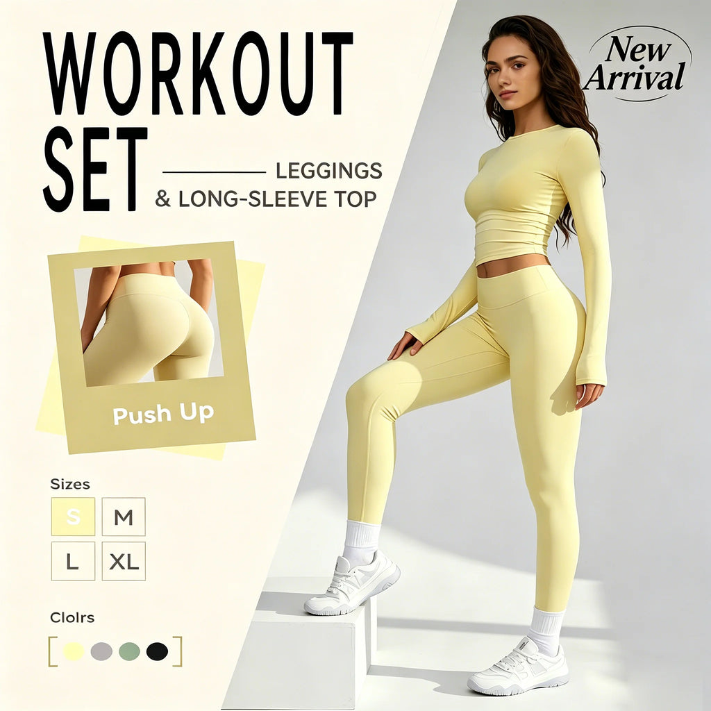 Women's 2PCS Yoga Pilates Gym