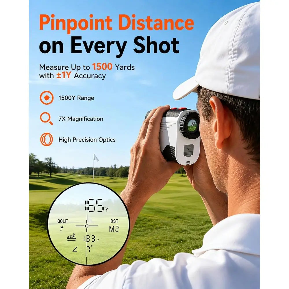 1500 Yard Laser Rangefinder with Slope Compensation