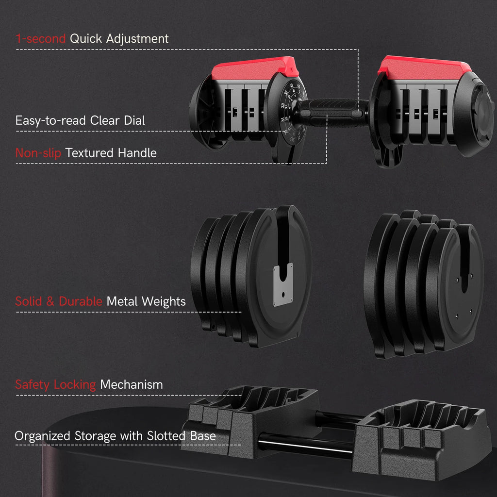 12 Free Weight Set with Connector