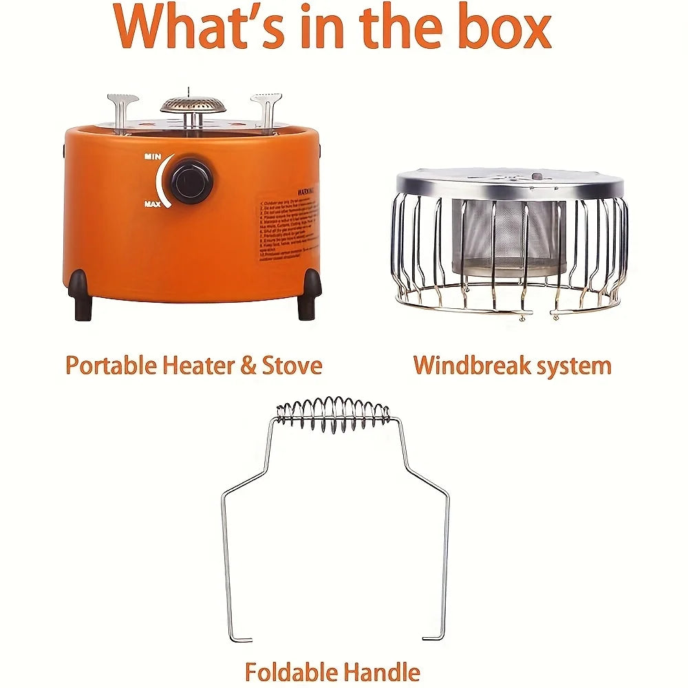 2in 1 Portable Propane Heater & Stove,