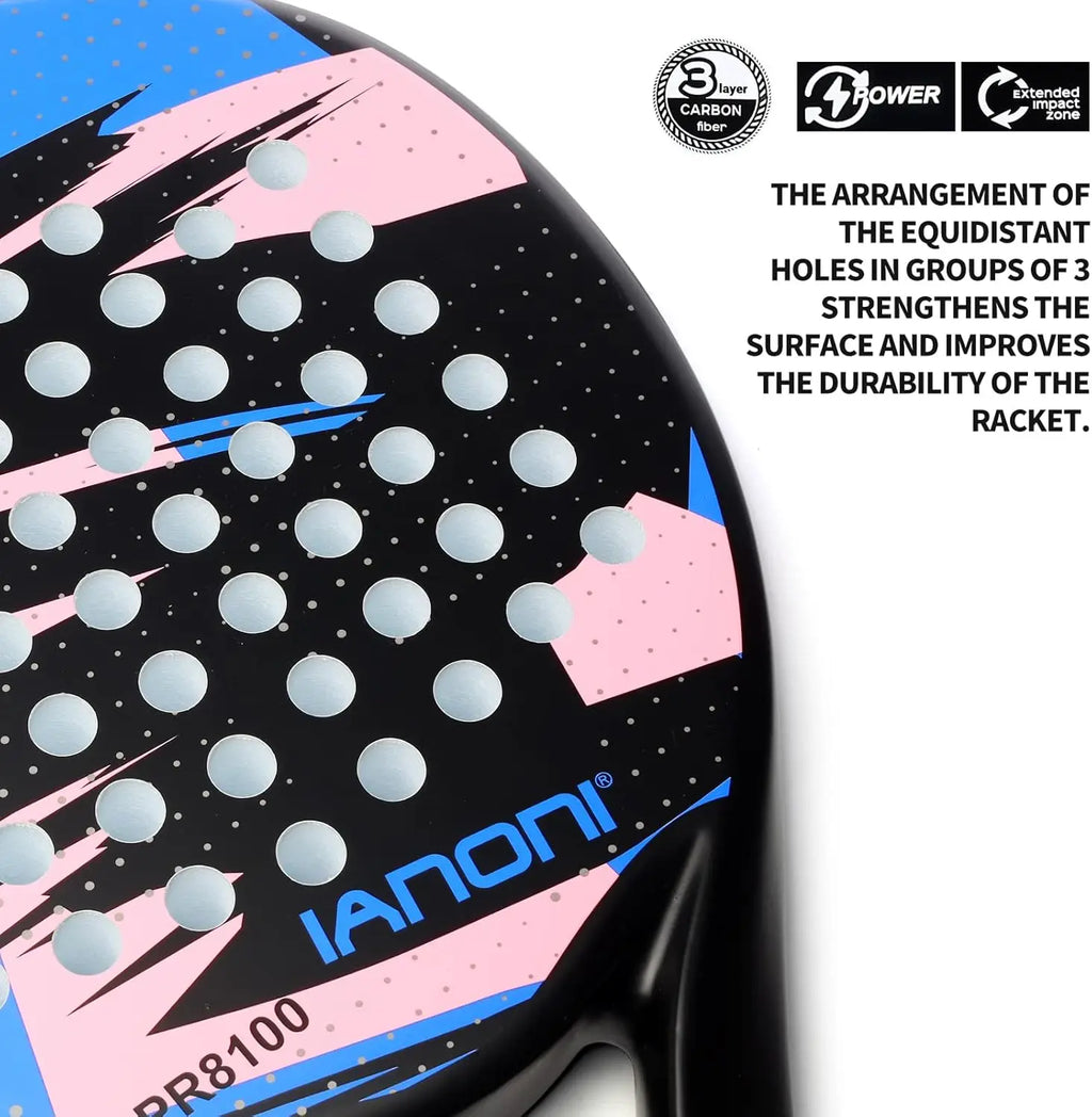 Padel Racket Carbon Fiber Surface