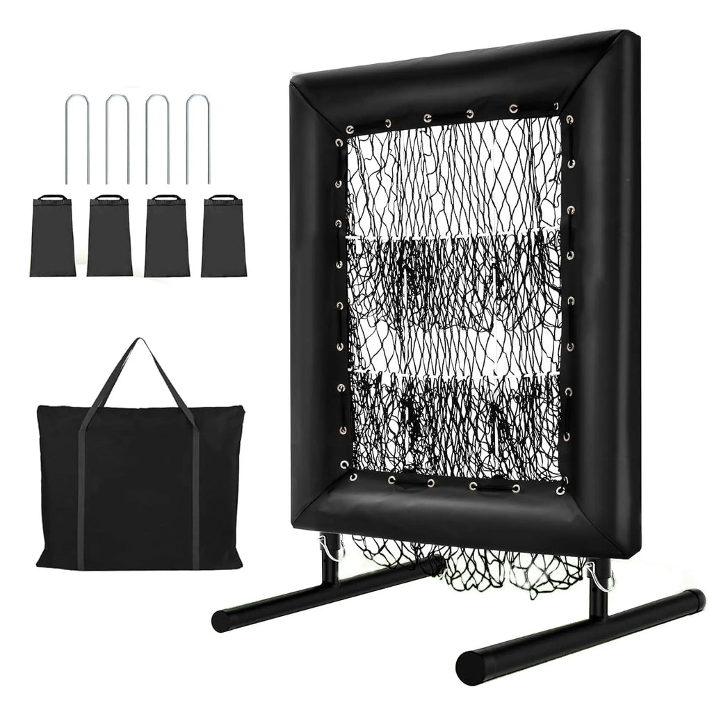 Rebound Pitching Net,9 Holes Strike Zone