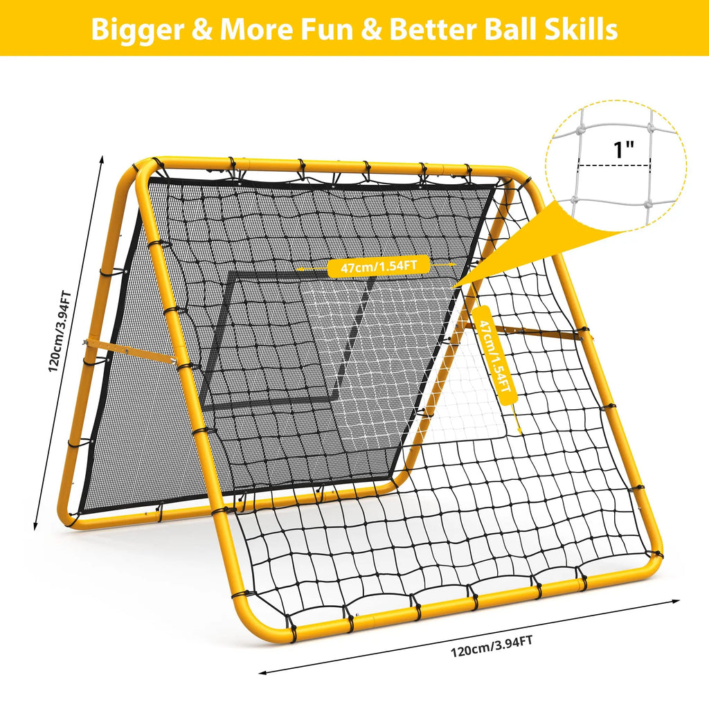 4x4 Ft Adjustable Multi-Sport Rebounder Net