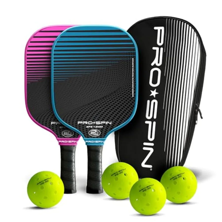 Carbon Fiber Pickleball Paddles Set of 2