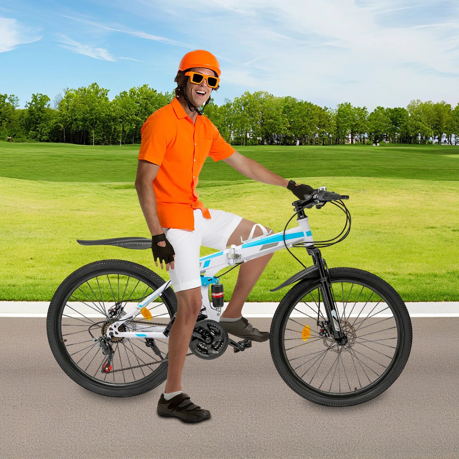 5.64 * 3.48 Ft Mountain Bike 21 Speed