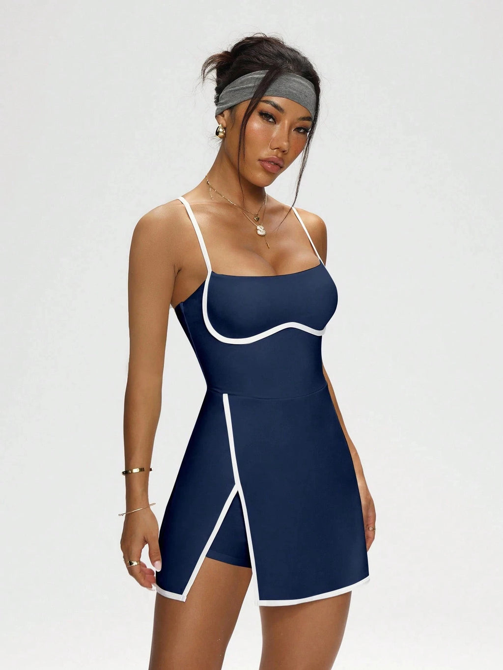 Navy Blue Women's Tennis Skirt