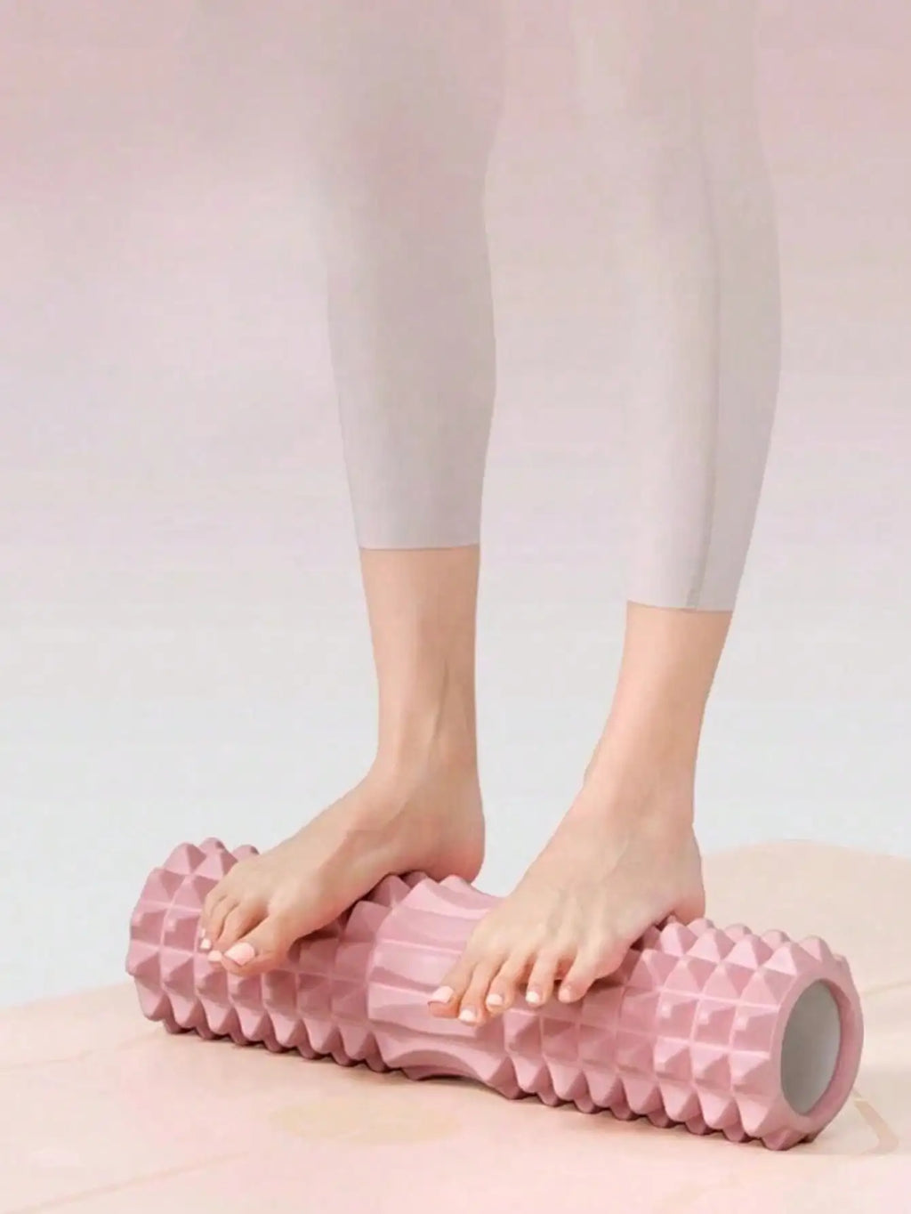 1pc Pink Foam Yoga Massage Roller