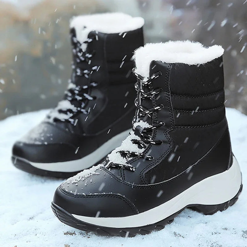 Women Boots Waterproof Heels Boots