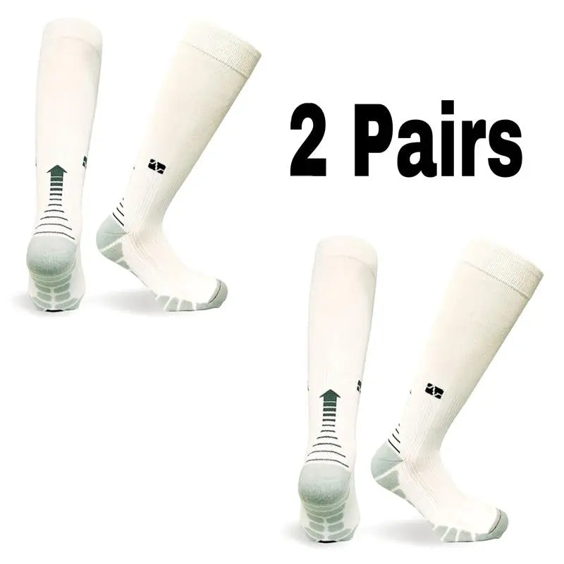 Pairs Men Compression Socks Football Soccer