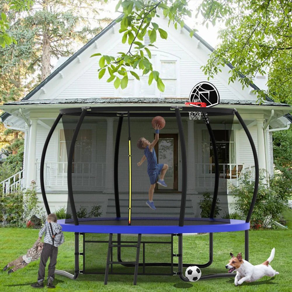14FT Trampoline with Enclosure