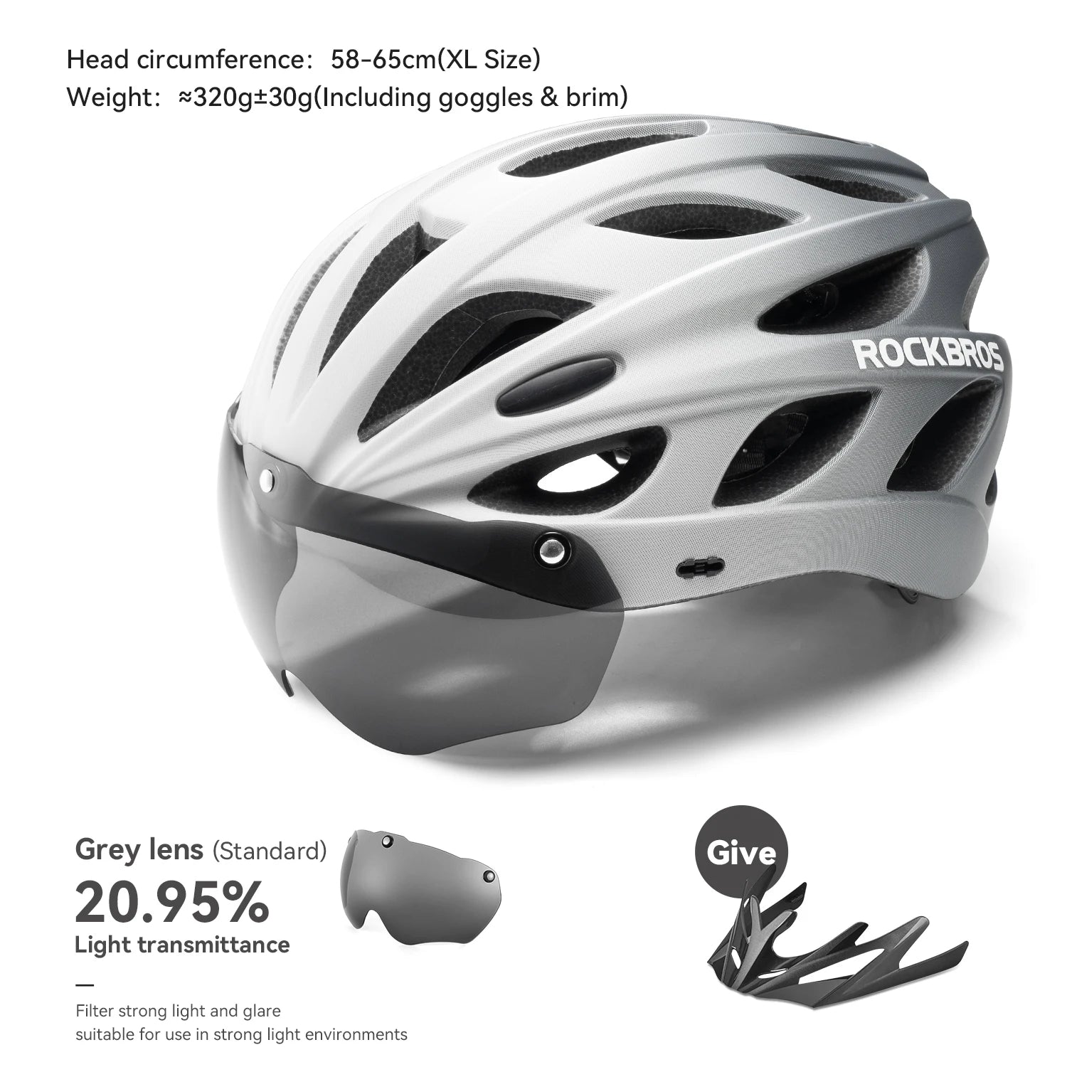 Safety Helmet With Goggles Men Women