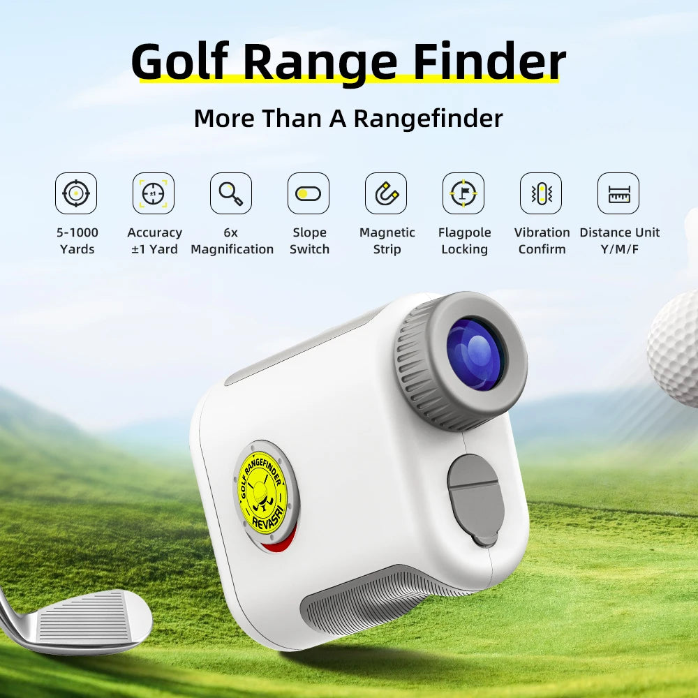 1000YDS 6x Magnification Laser Golf Rangefinder