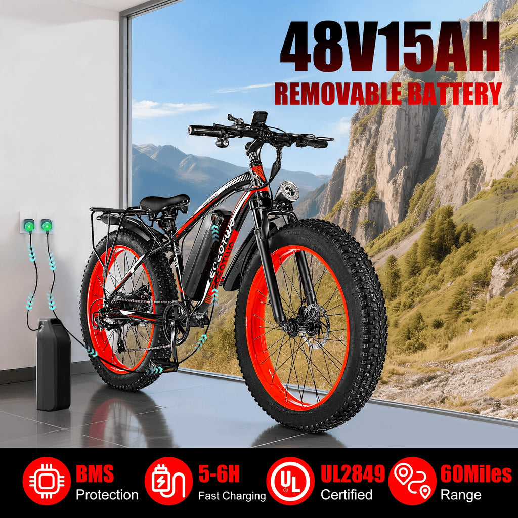 1500W Fat Tire Electric Bike for Adults