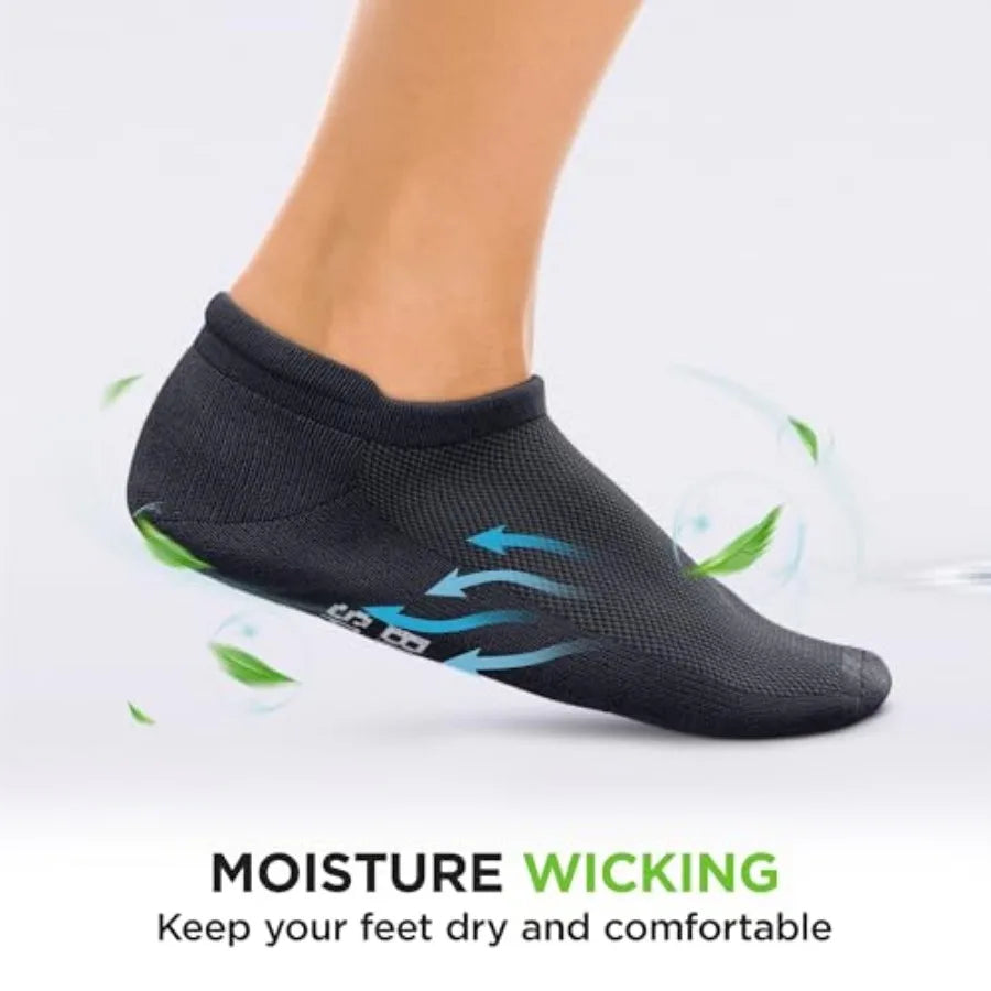 No Show Bamboo Rayon Workout Socks