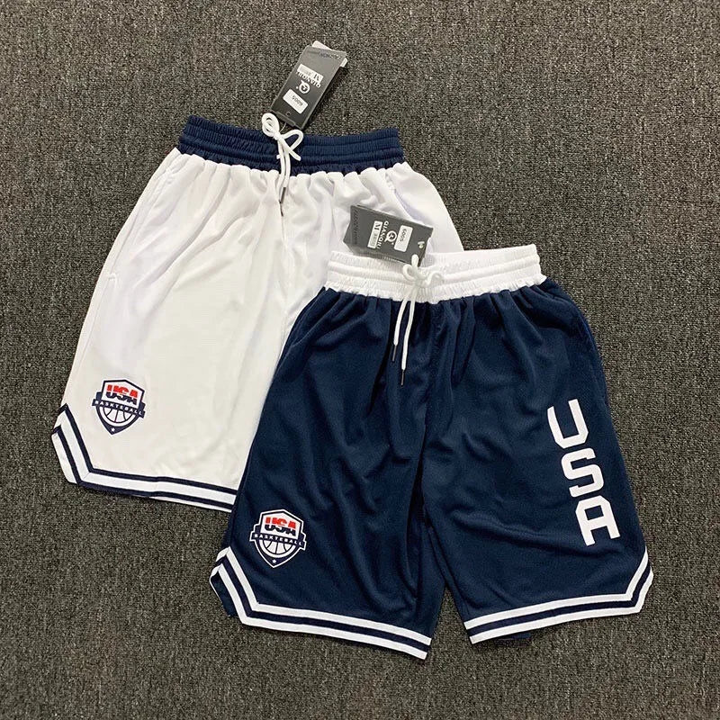 Basketball Running Shorts Men  Elastic Waist