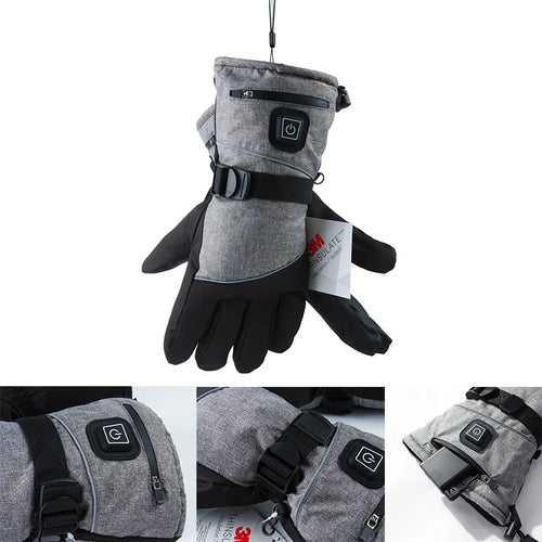 1Pair Heated Gloves Electric Thermal