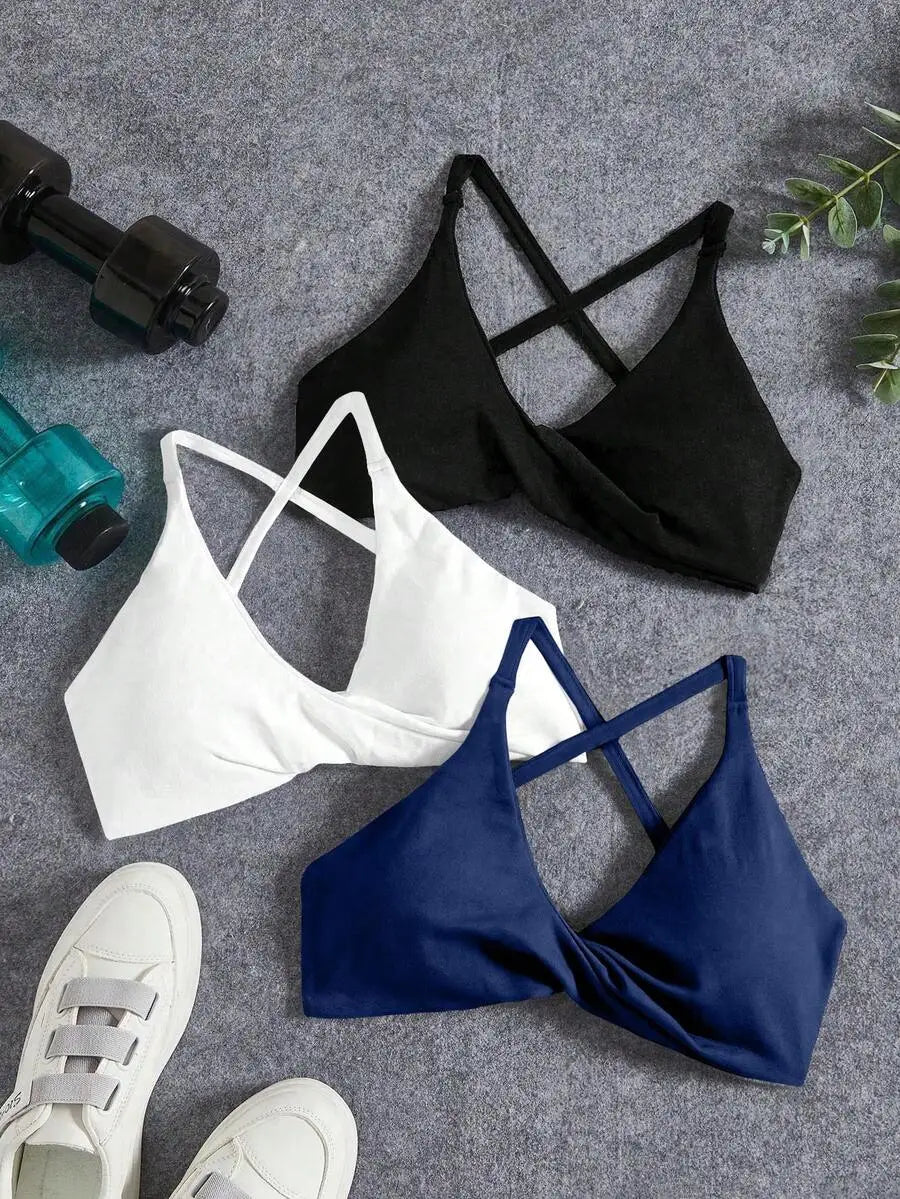 3PCS Seamless Yoga Sports Bra Set
