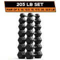 40-355LB HEX Dumbbell Set