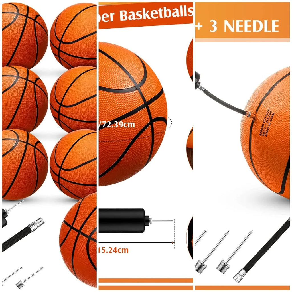 12 Pcs Official Rubber Basketball