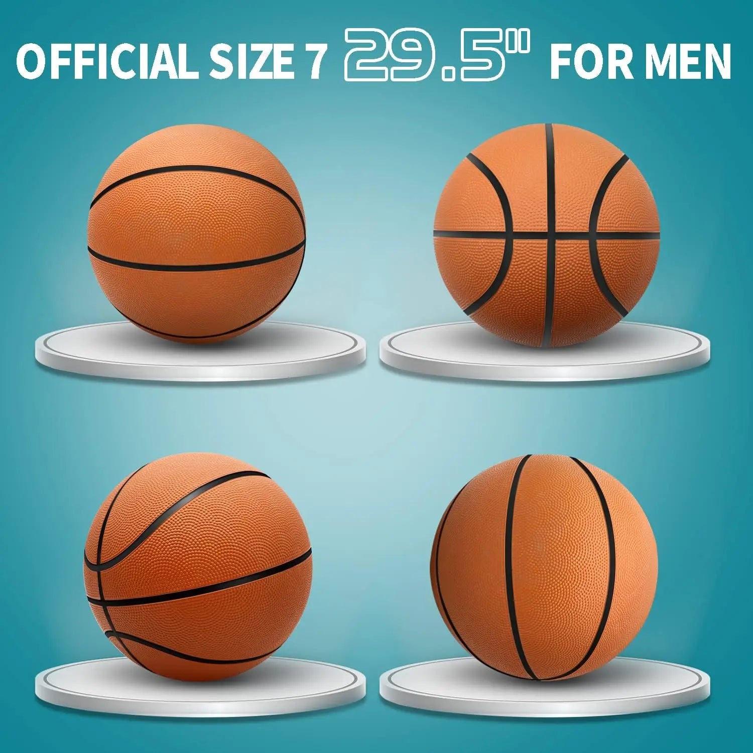 12 Pack 29.5' Official Size 7 Basketball Balls