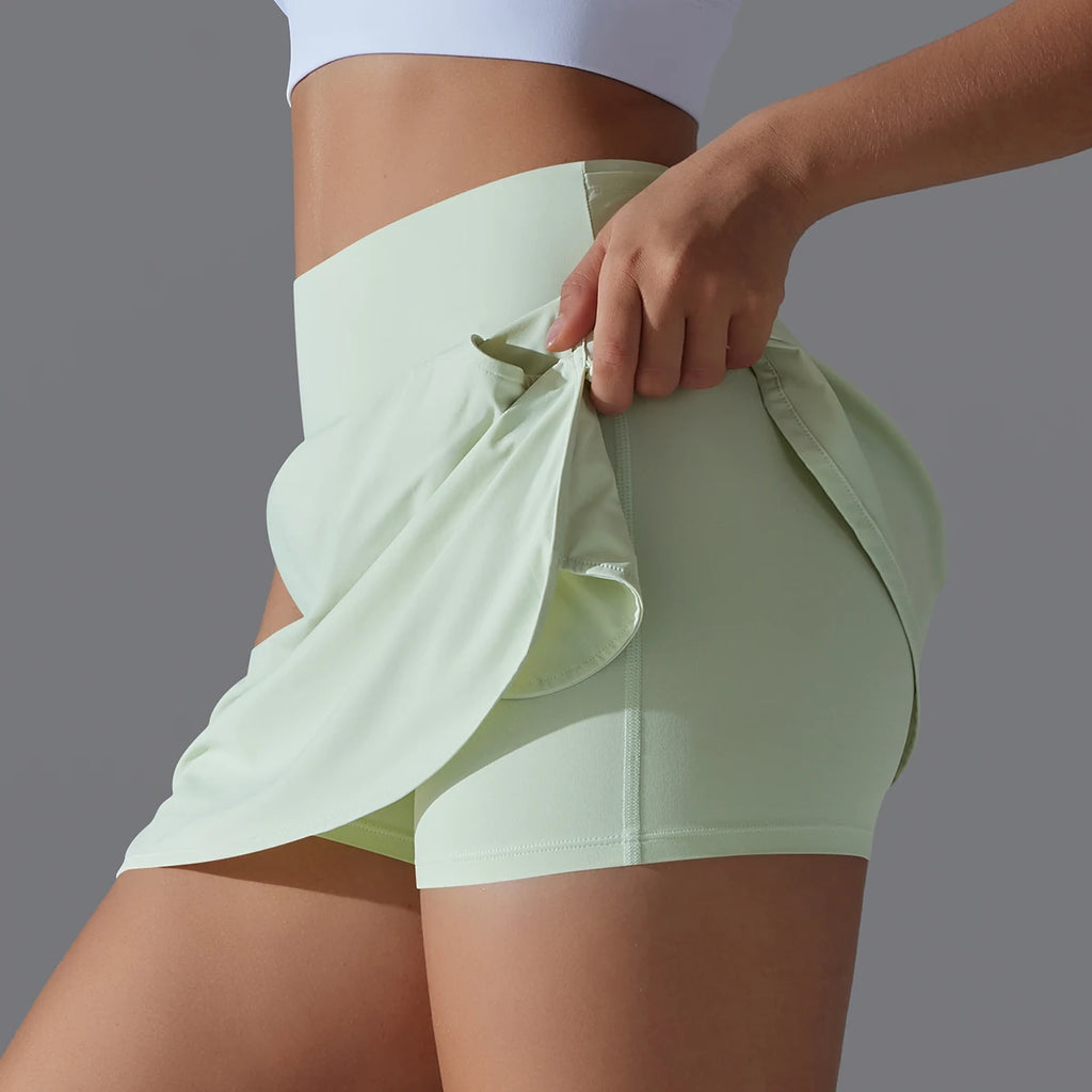 High Waist Breathable Athletic Skirt