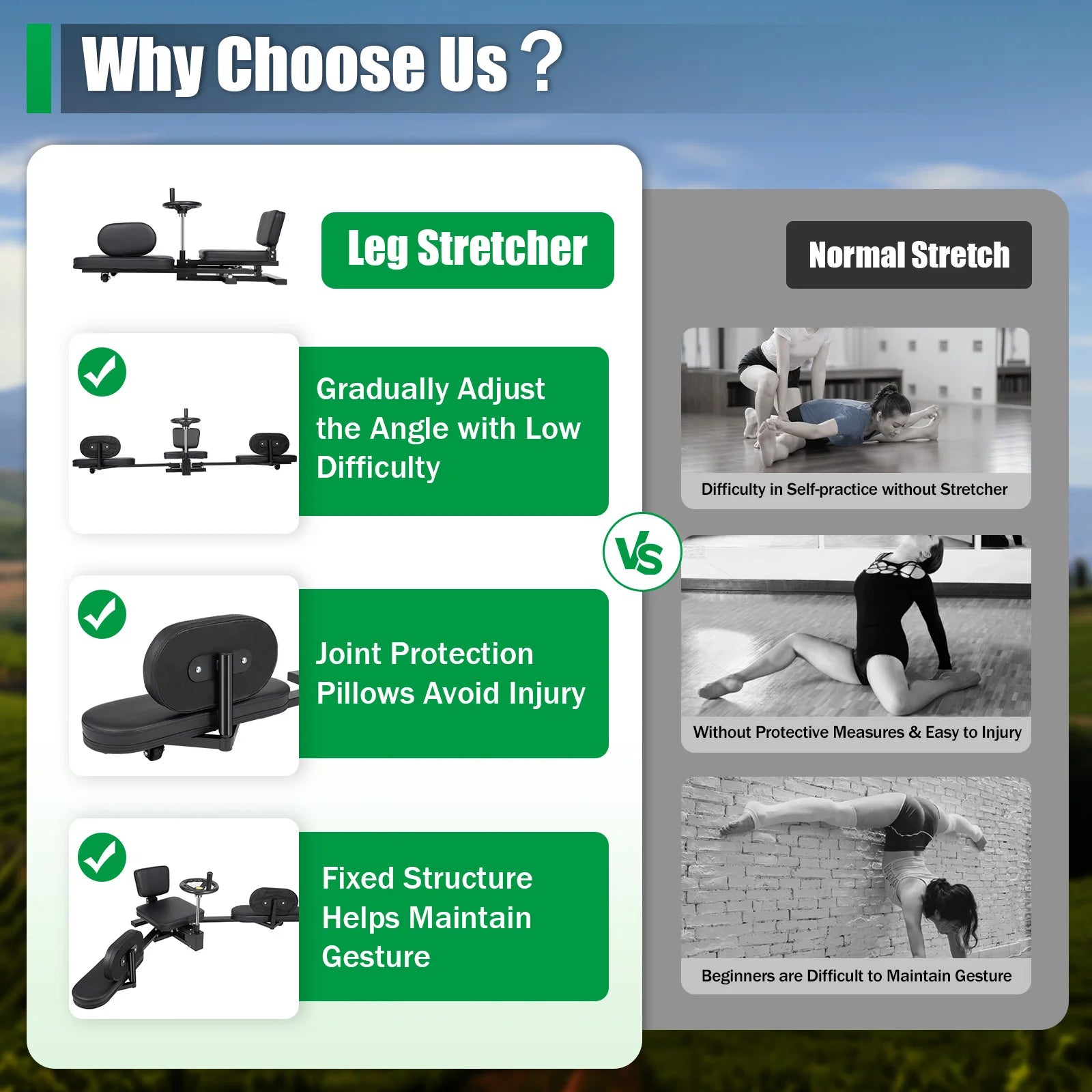 Leg Stretcher Machine 180° Split