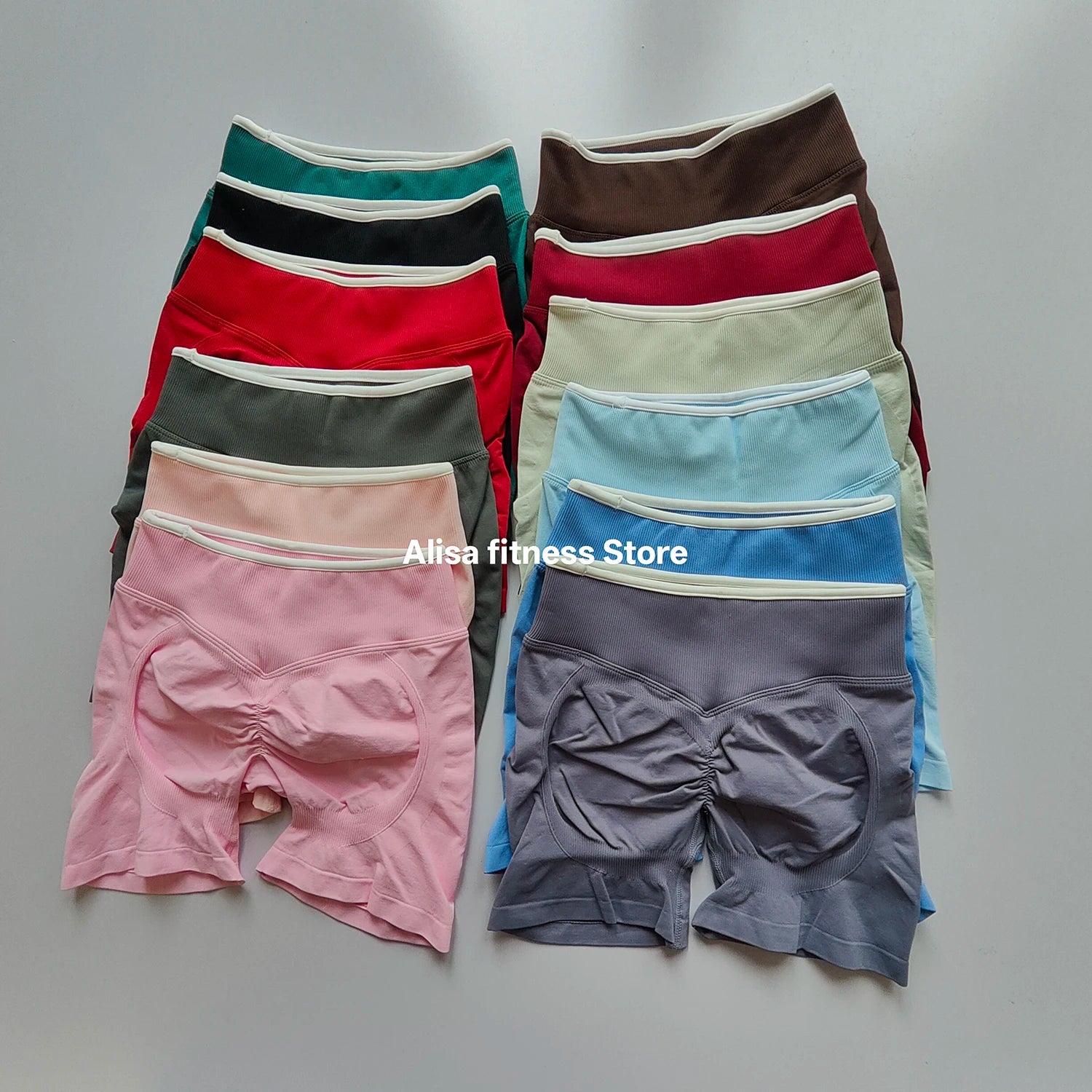 Women's High Waist Seamless Yoga Shorts