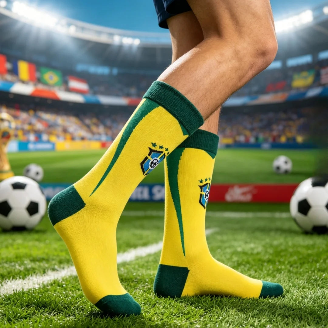 Unisex Brazil Soccer Fans Socks