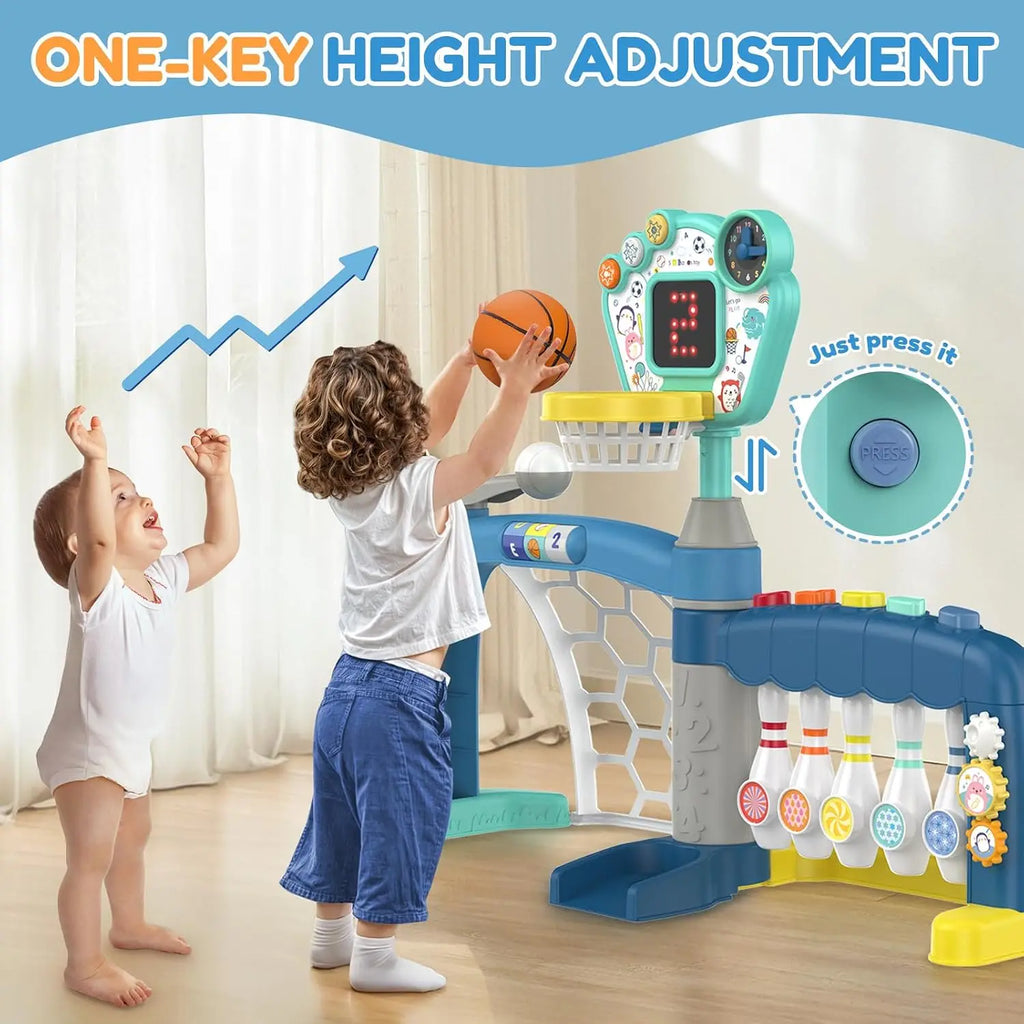 5-in-1 Toddler  Basketball Hoop