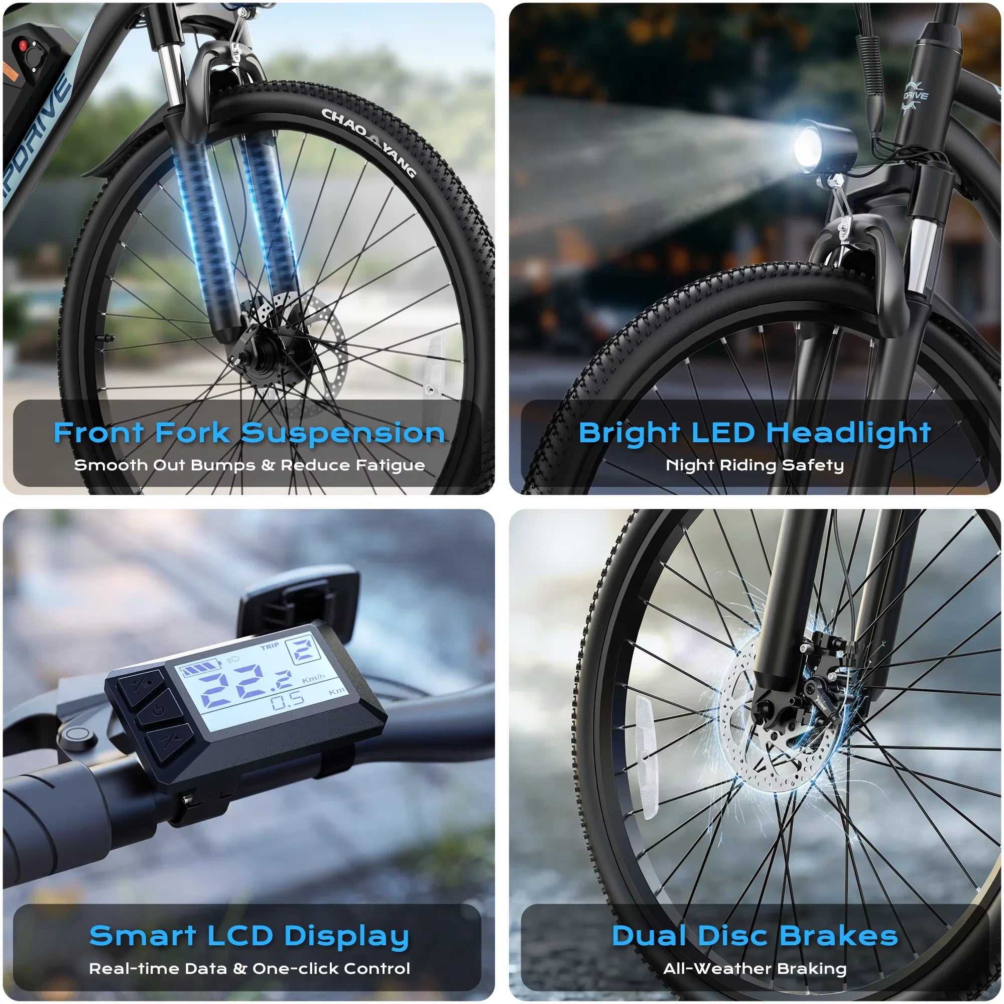 Adult Electric Bike, 750W Peak Motor