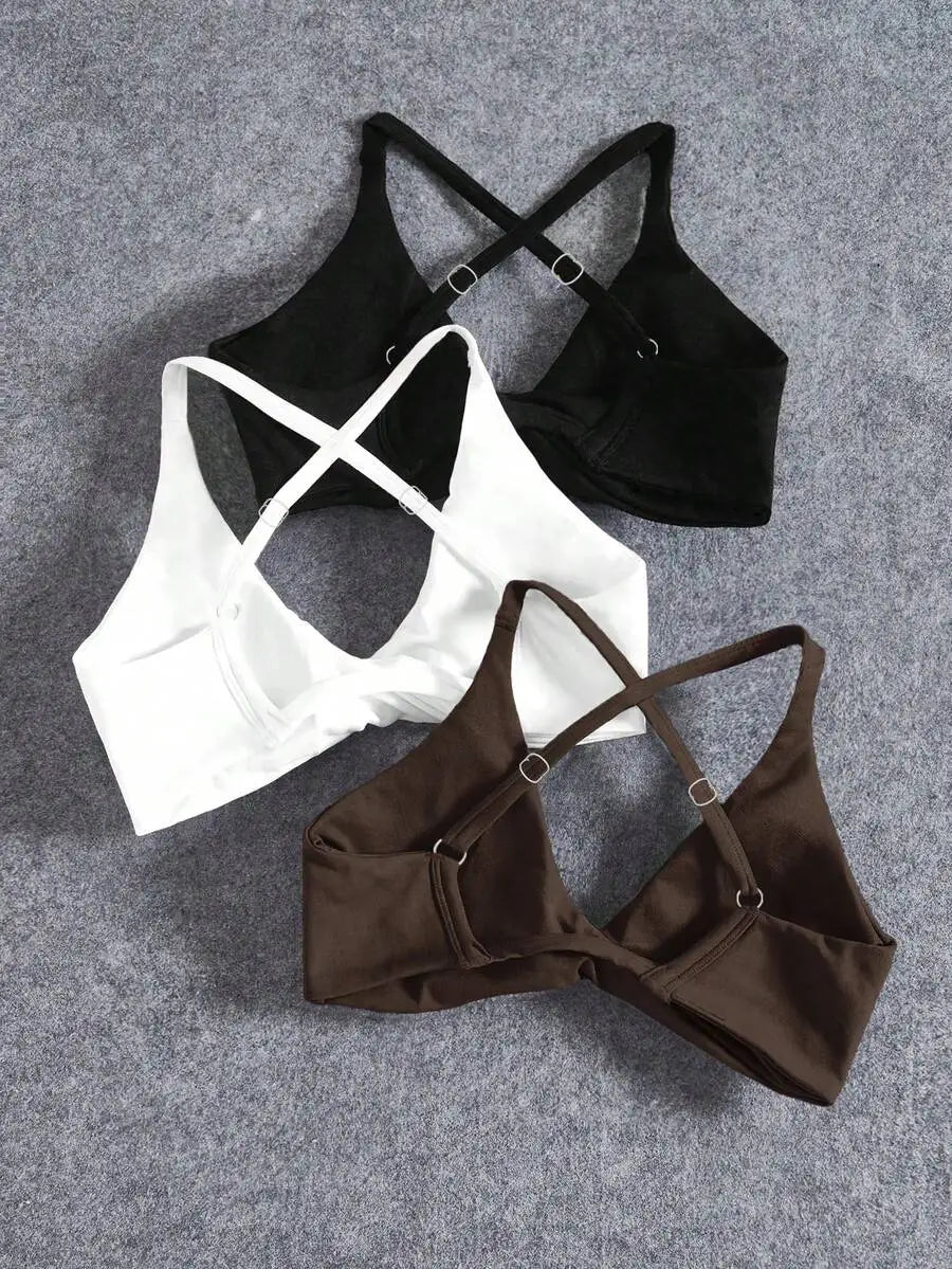 3PCS Seamless Yoga Sports Bra Set