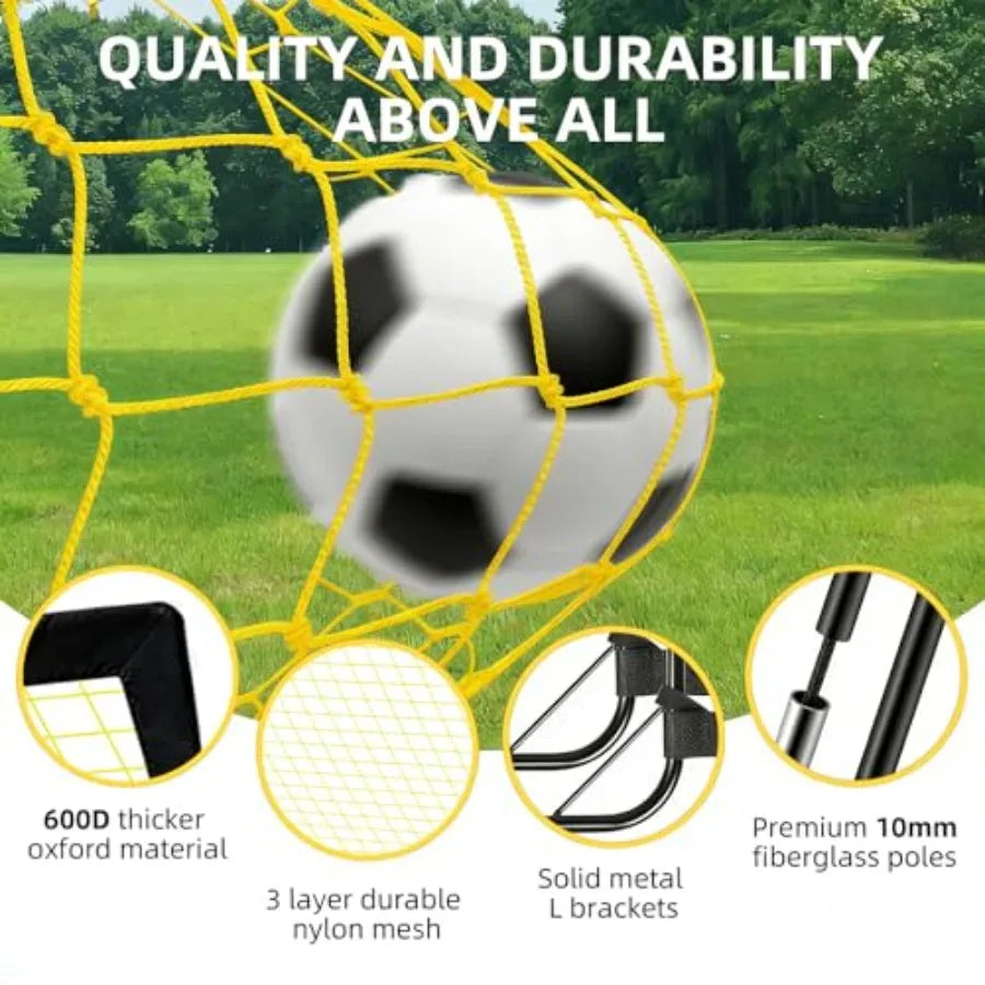 4x3ft Portable Pop Up Soccer Net Set