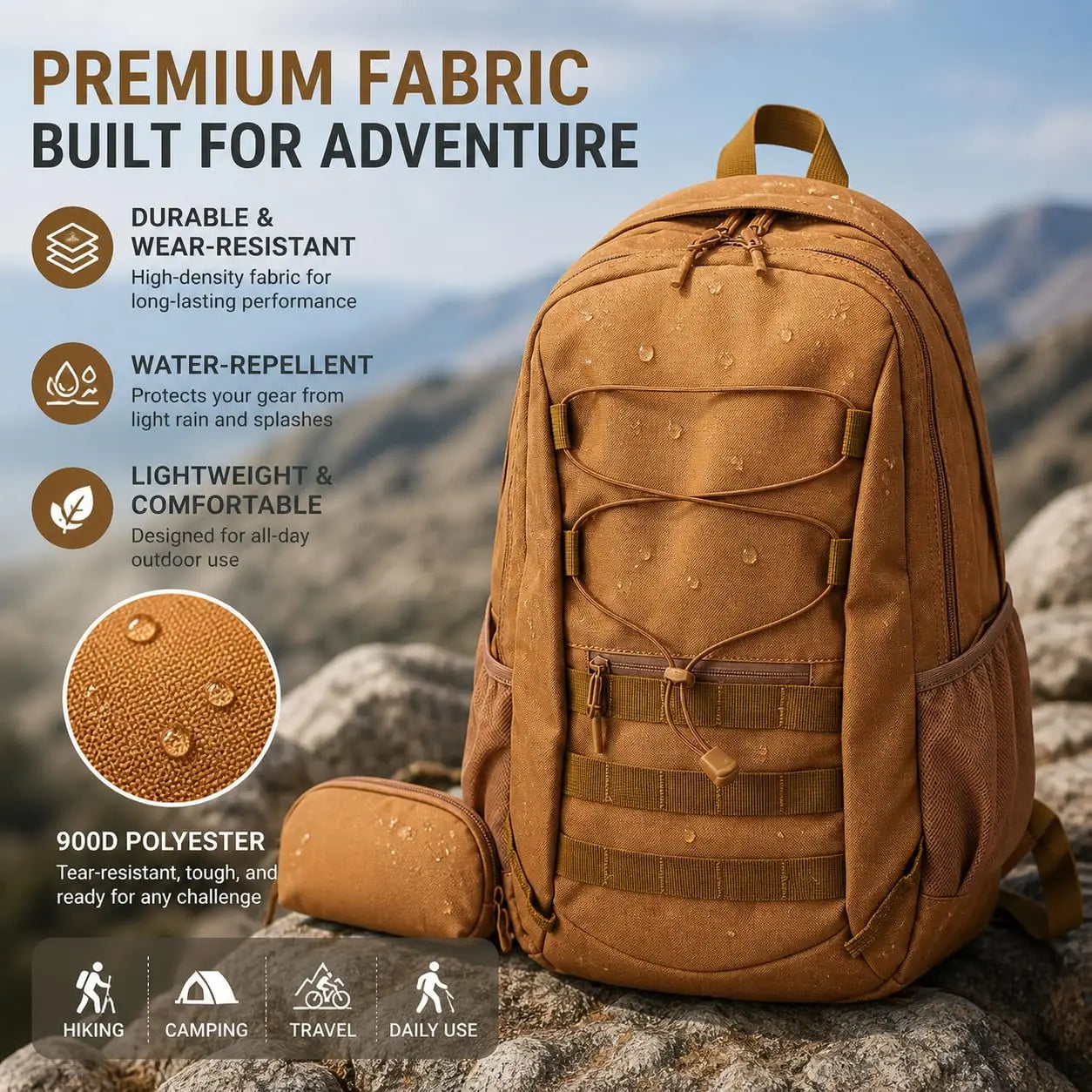26L Waterproof Tactical Hiking Backpack