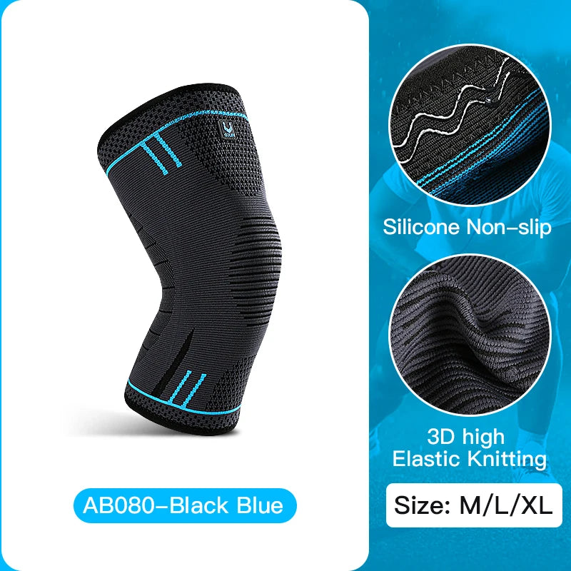 Compression knee support sleeve