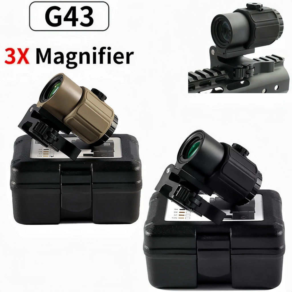 Tactical  Sight Fixed 3X 5X Magnifier Scope