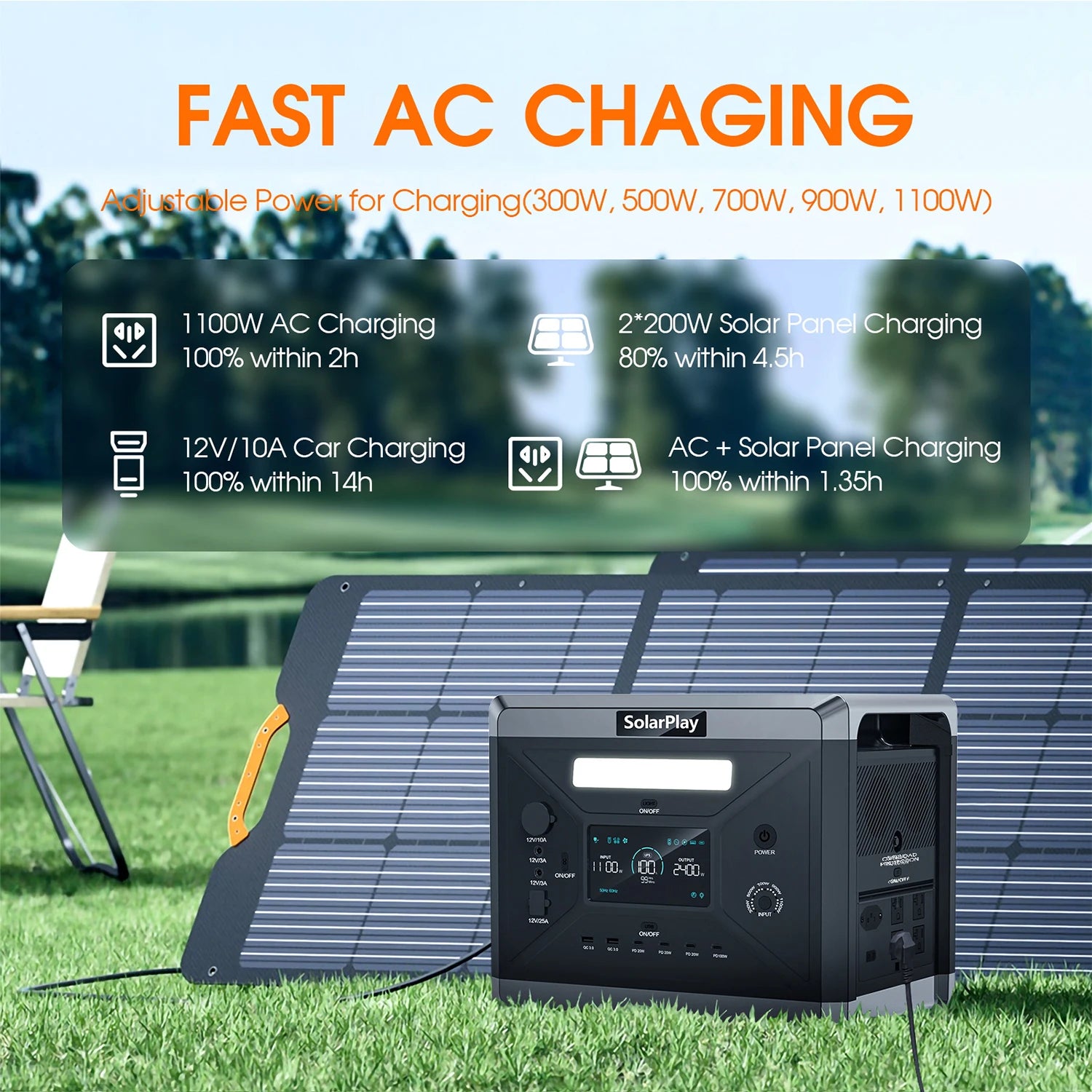 SOLARPLAY Q2501 Portable Power Station