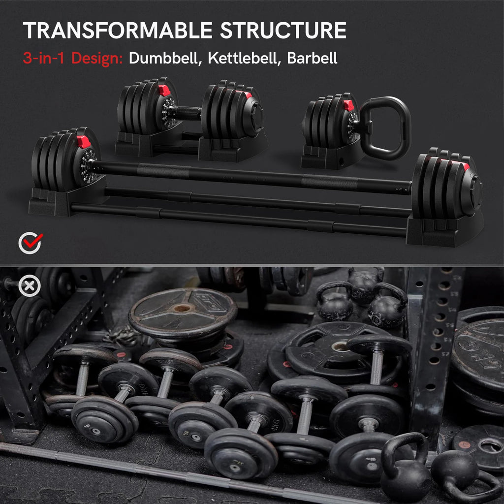 12 Free Weight Set with Connector