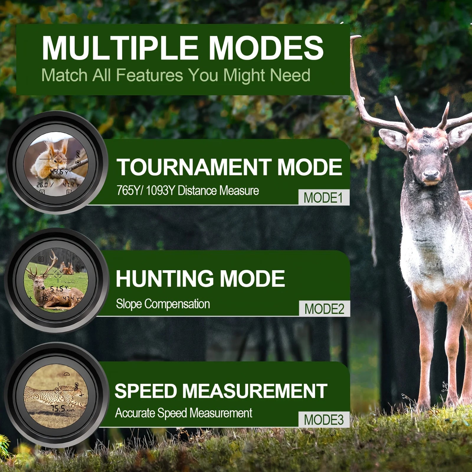 Golf/Hunting Rangefinder with Slope