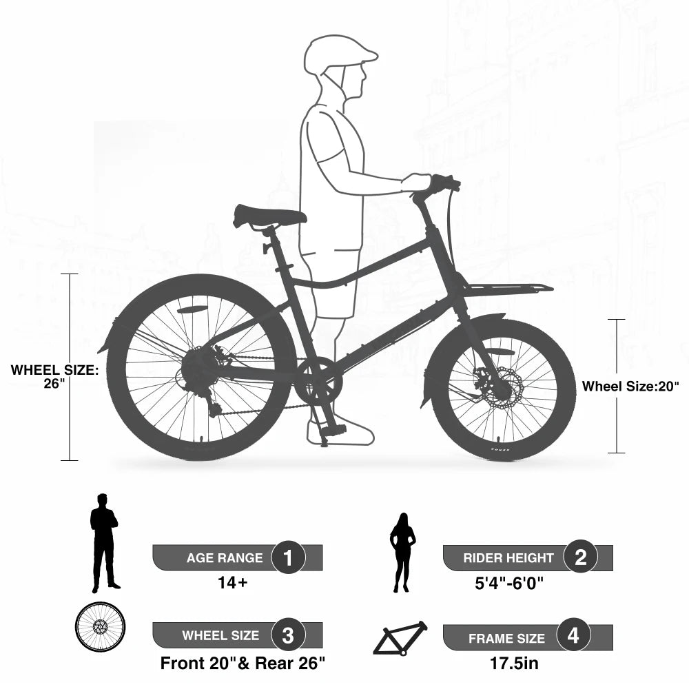 Aluminum Alloy  Frame, Multiple Colors 26 Inch Bike